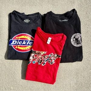 T-Shirt Bundle: Dickies, Street Fighter, Dixxon Flannel Co.